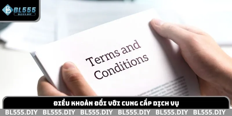 Điều khoản đối với cung cấp dịch vụ